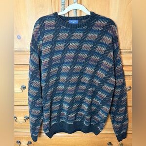 Dockers Vintage Men's Multicolor Crewneck Sweater